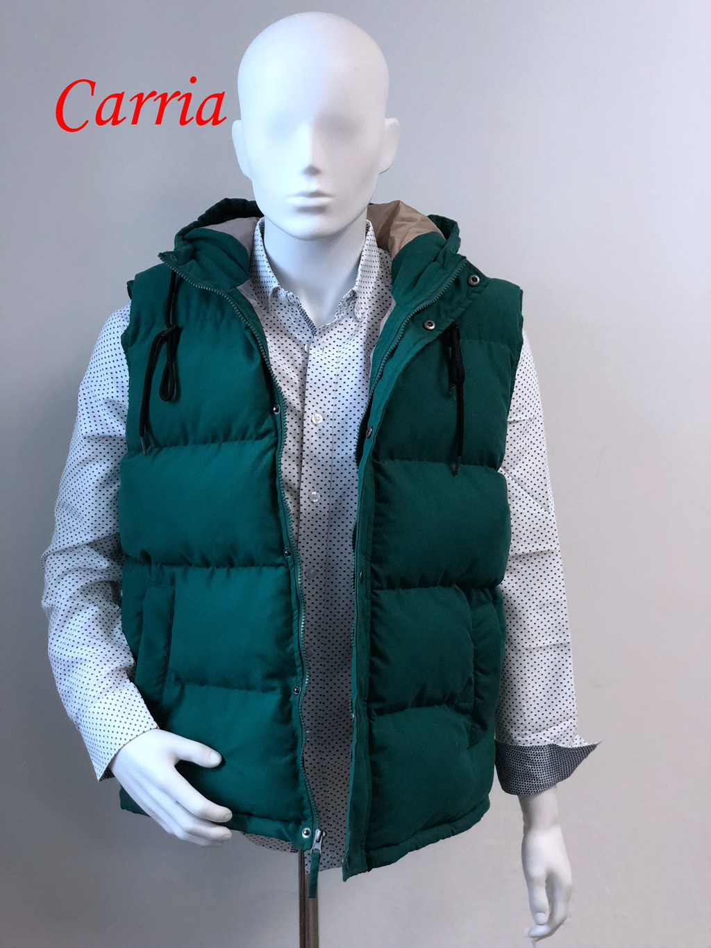 Men's vest, fake down vest, body warmer