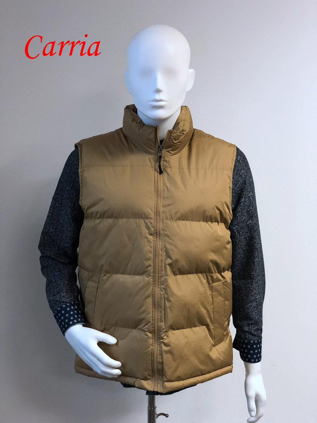 Men's vest, fake down vest, body warmer