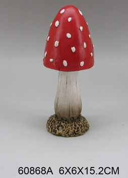 Polyresin Mushroom Statue
