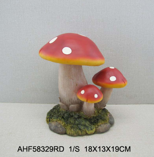 Polyresin Mushroom Statue