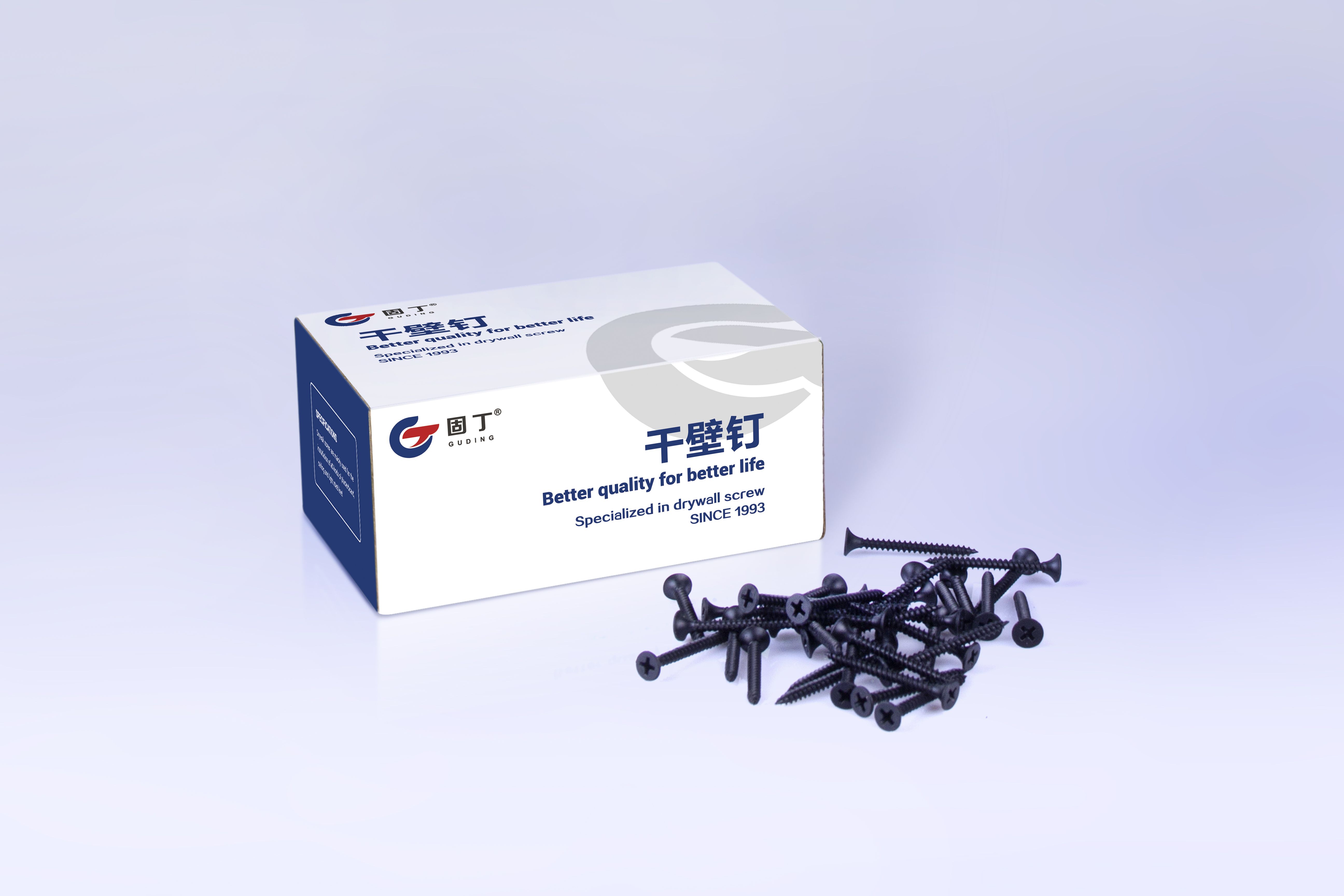 Black/gray phosphated bugle head gypsum board screw coarse thread drywall screw