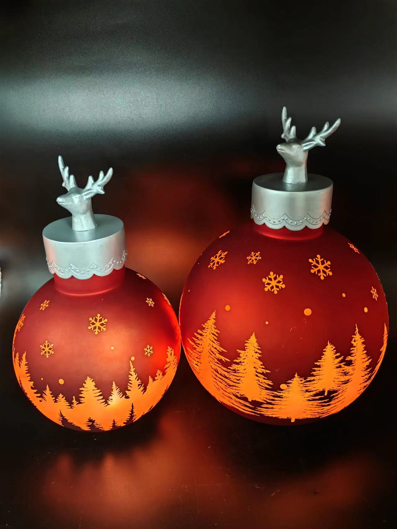 LED Xmas Glass Ball