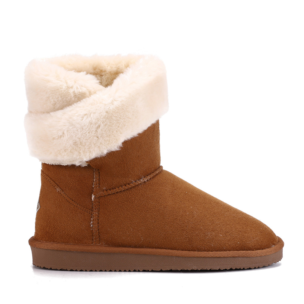 Fashion Sheepskin/Fake fur Snow Boot Water-Resistant