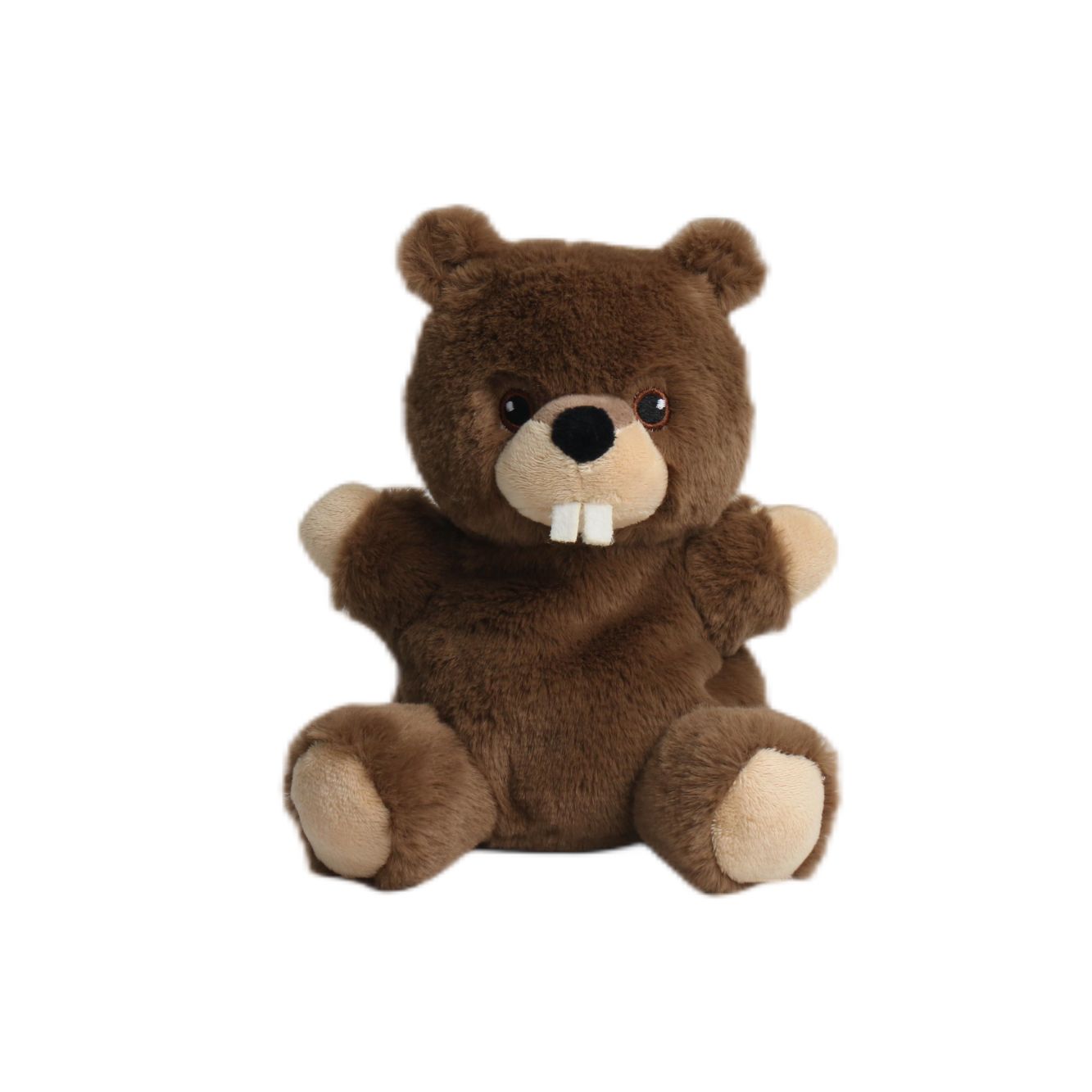 100% recycled particles filling recycled plush beaver