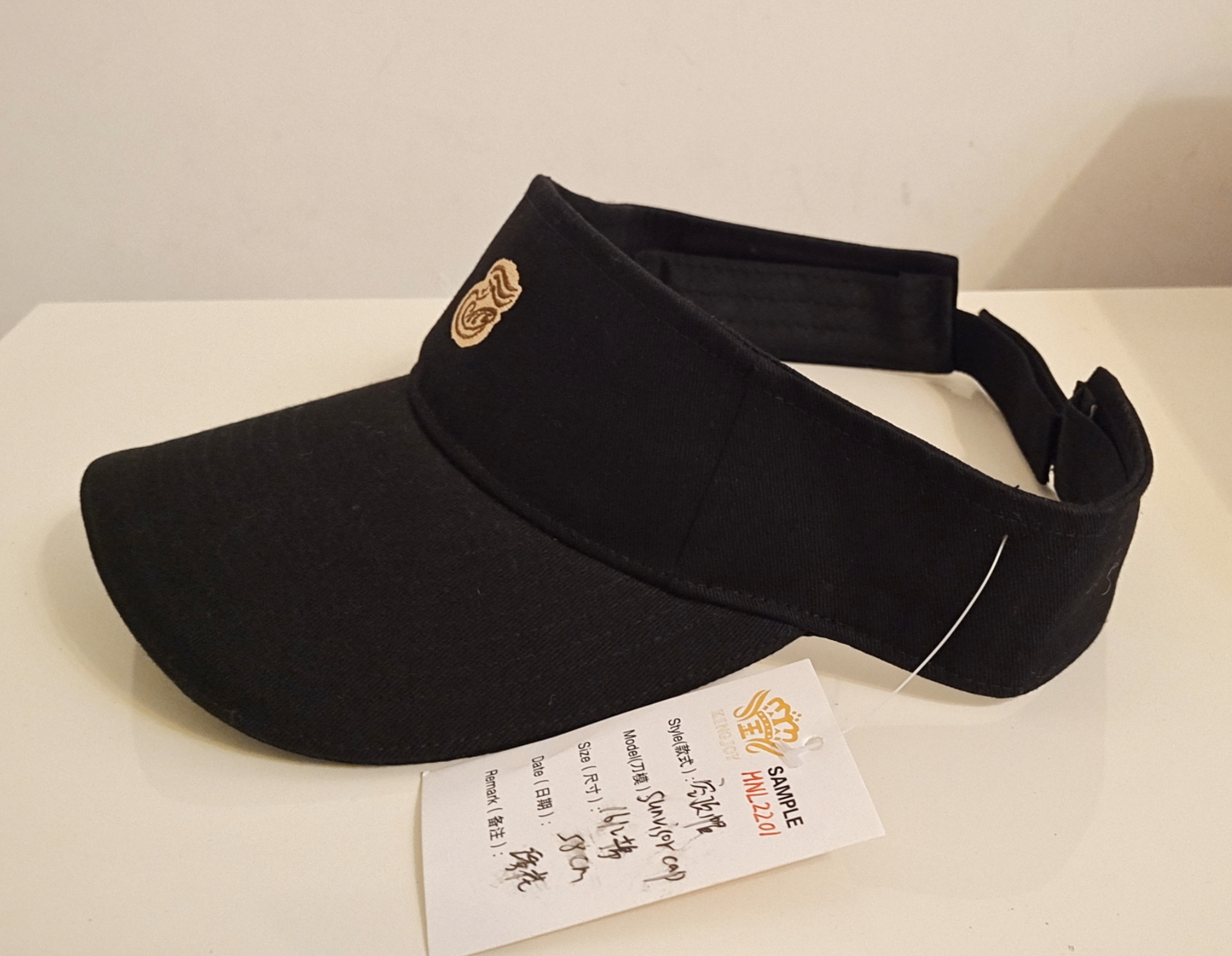 【Henan Lead】1612 cotton twill embroidered baseball cap unisex sun visor cap precurved outdoor visor
