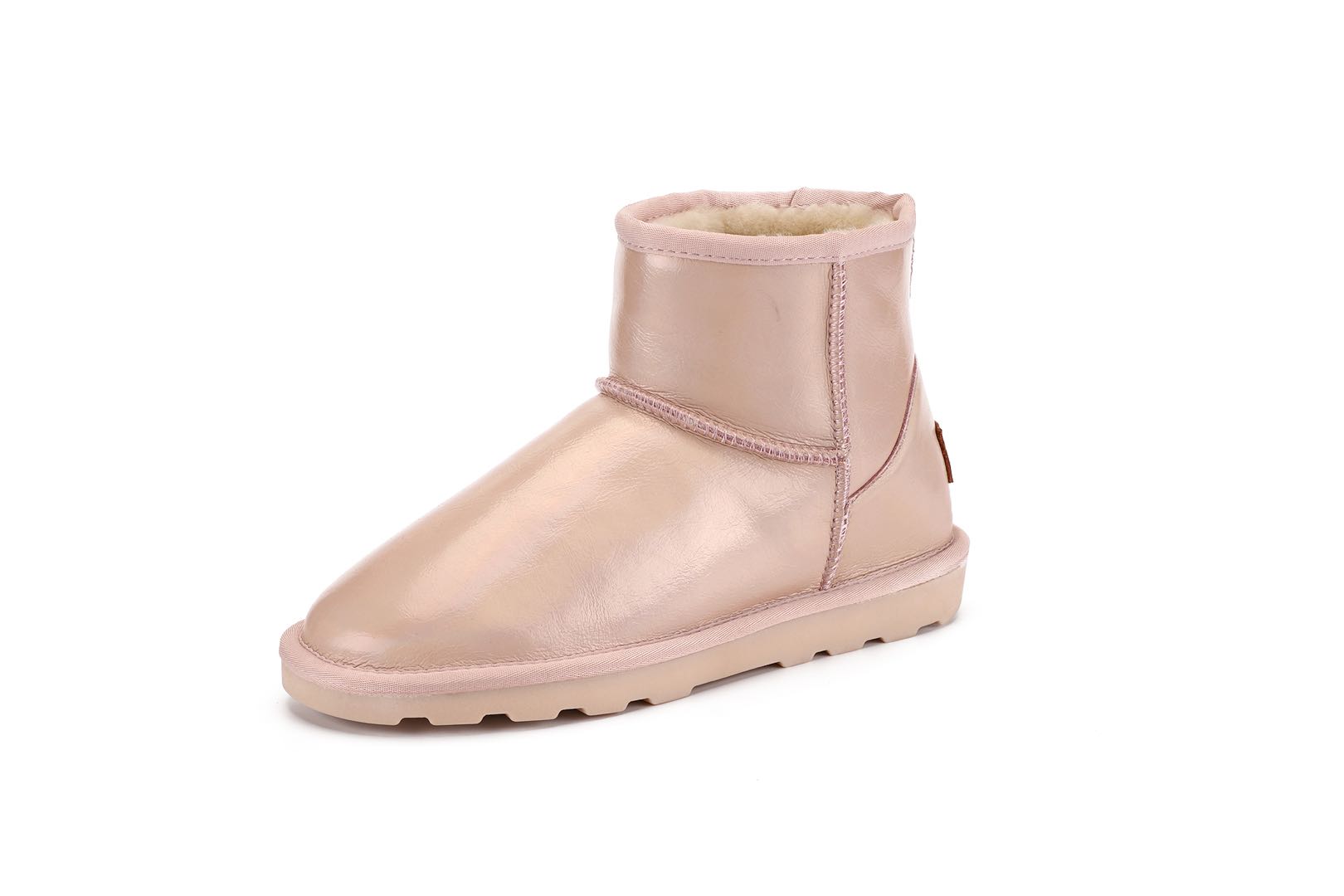 Fashion Sheepskin/Fake fur Snow Boot glossy surfaceWater-Resistant