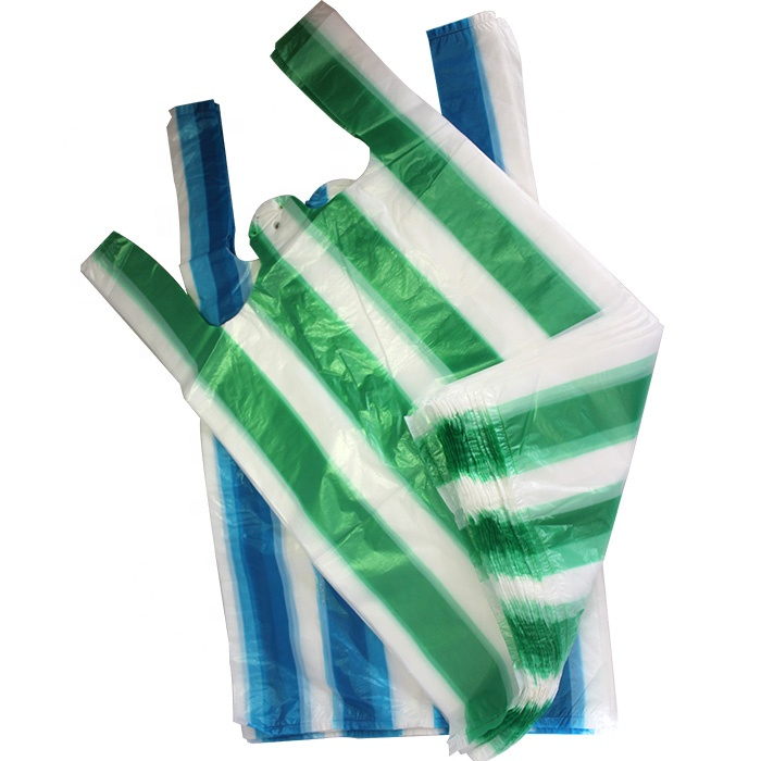 Striped t shirt bag