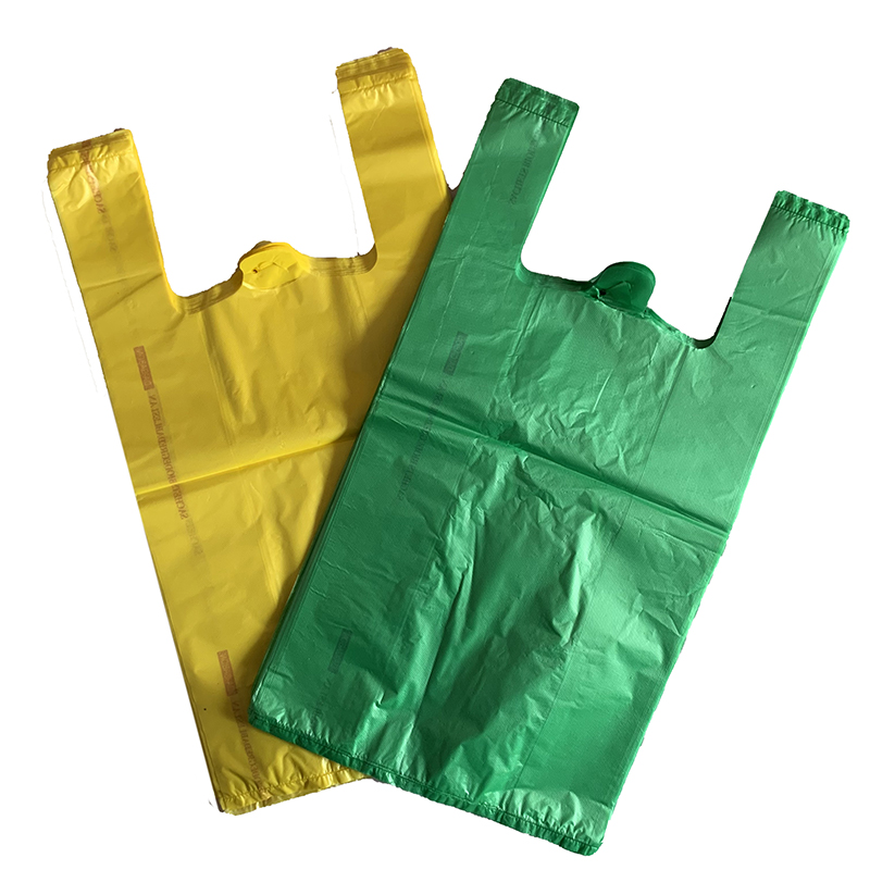 Disposable plastic vest bag