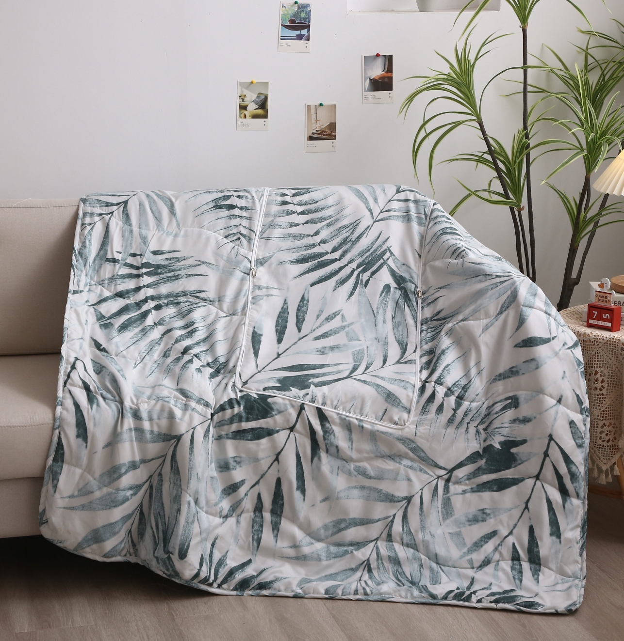 Microfiber cushion quilt / print