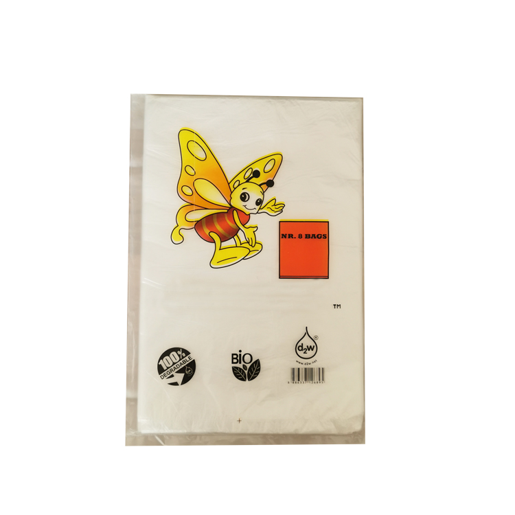 Plastic bags on roll