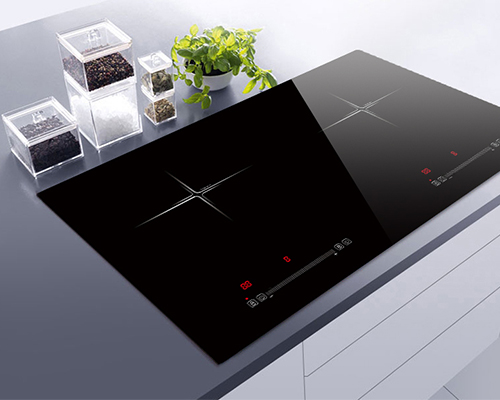 73 CM Belve Glass Horizontal Electric Induction Cooker in Black with Half-bridge Technology