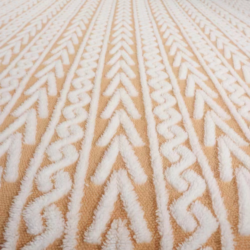 Cationic Jacquard Shu Velvet Blanket