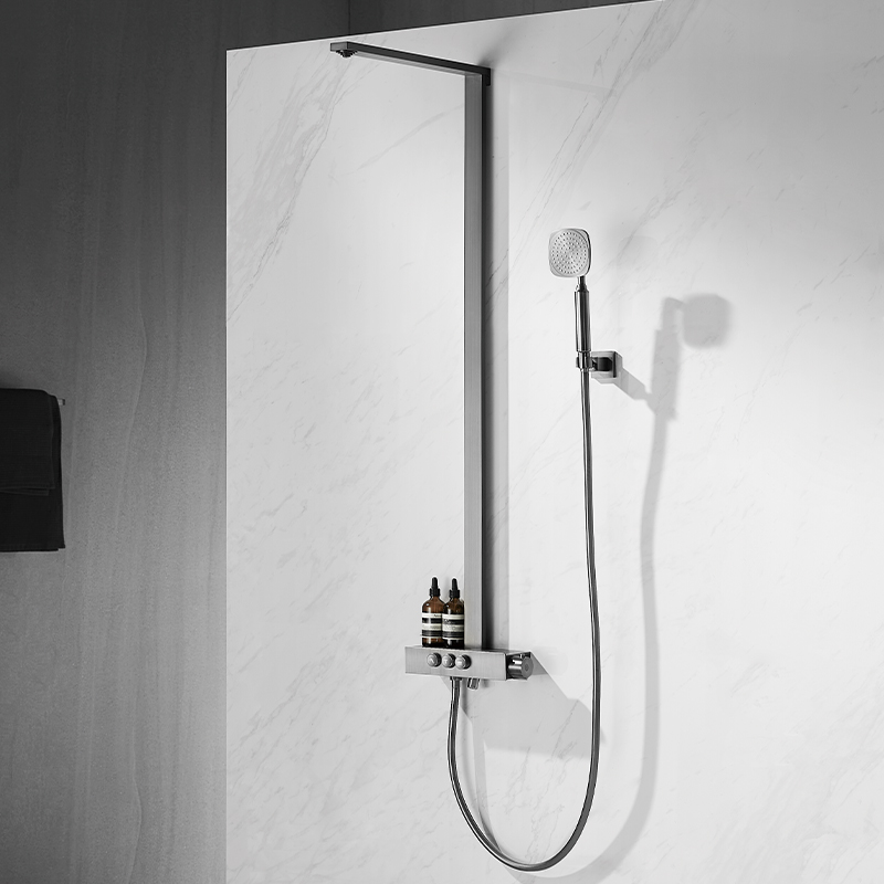 FLOVA Thermostatic bath/shower mixer Pressure Balance with GoClick-3 volume control buttons