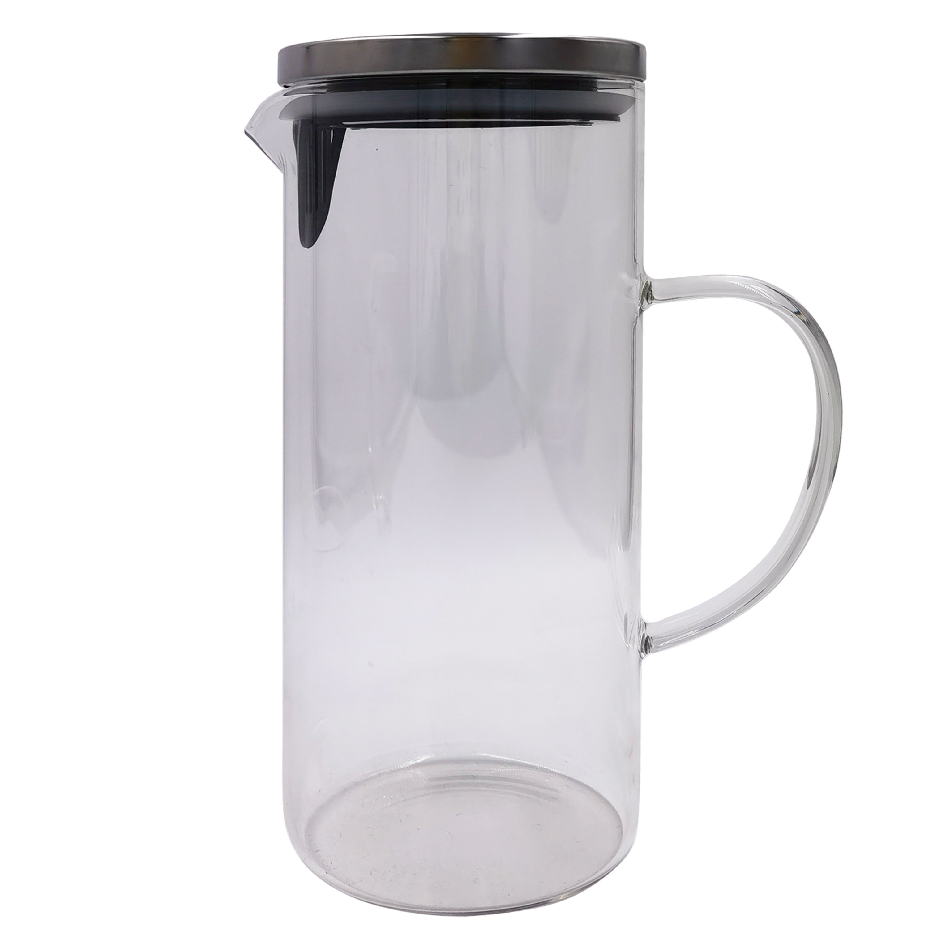 High borosilicate glass jug with handle