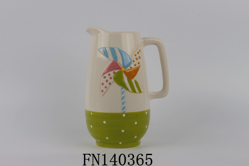Ceramic handpainting milk jug
