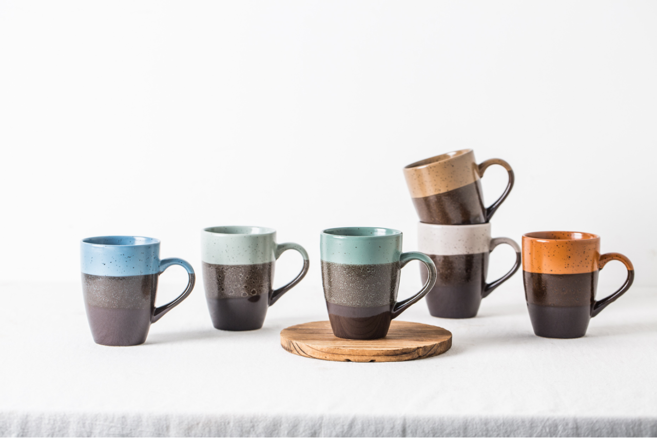 12oz reactive glazed ceramic mug