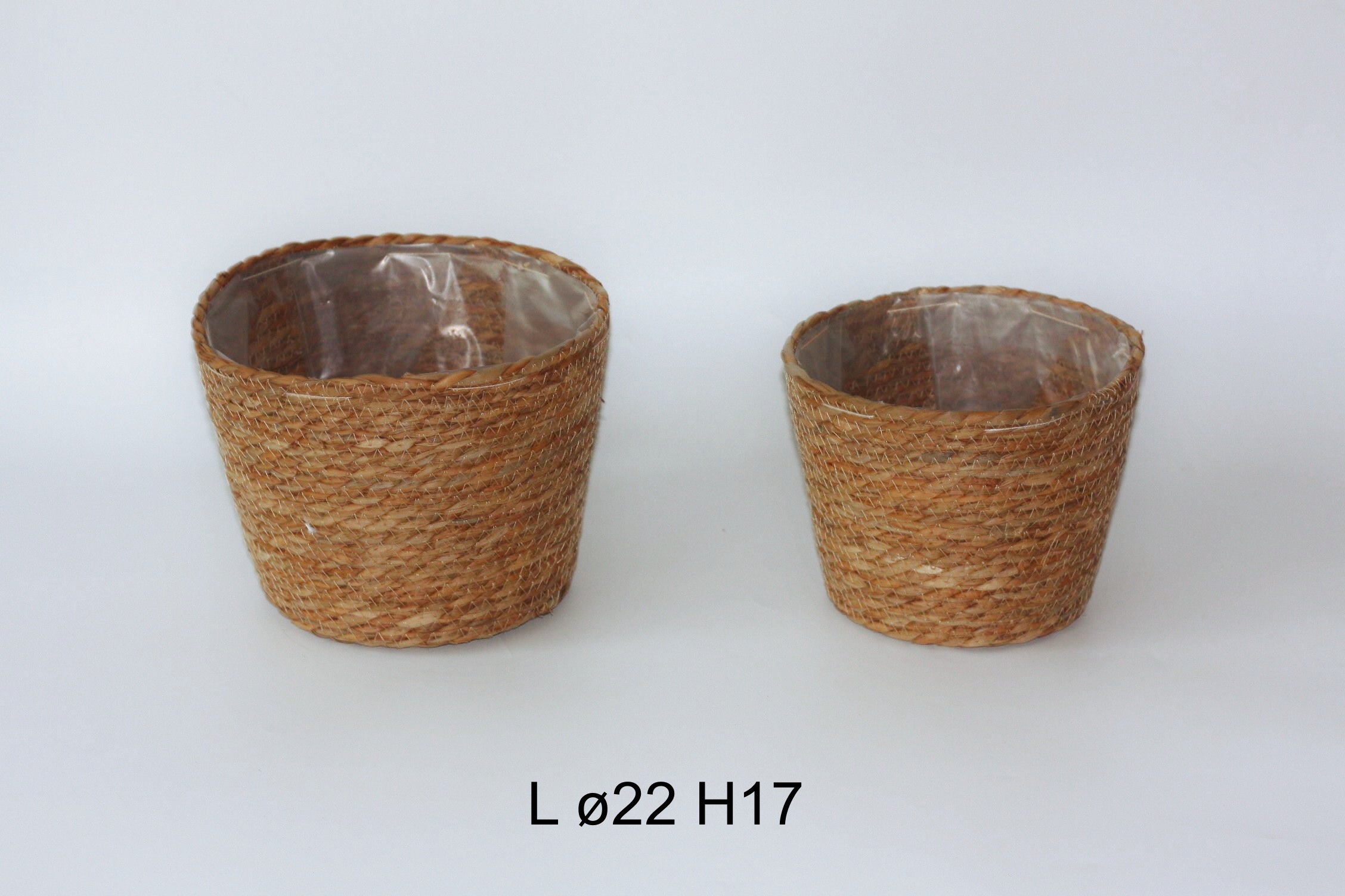 Seagrass Belly Wicker Basket Flower Plants Pots Home Garden Storage Gift Hamper