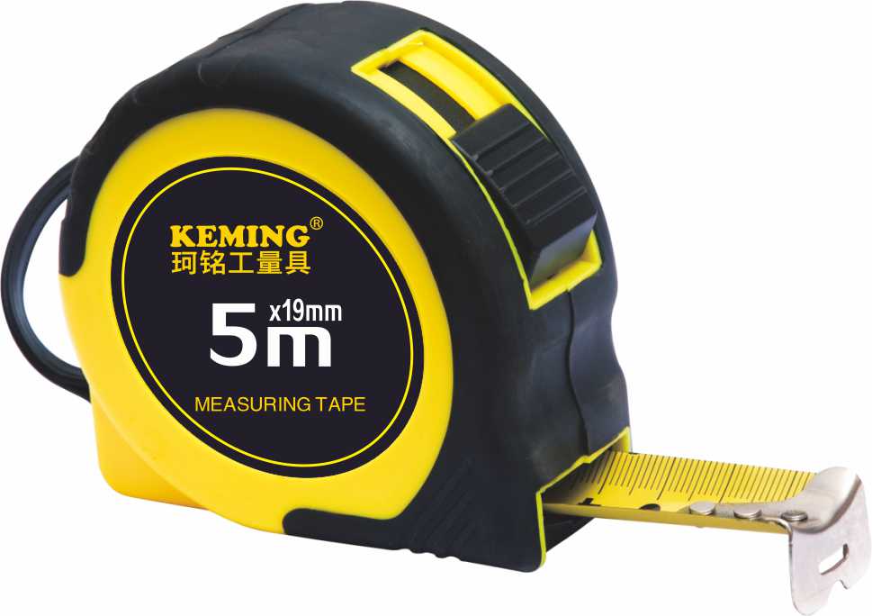 on lock rubber case 5 meter measuring tape