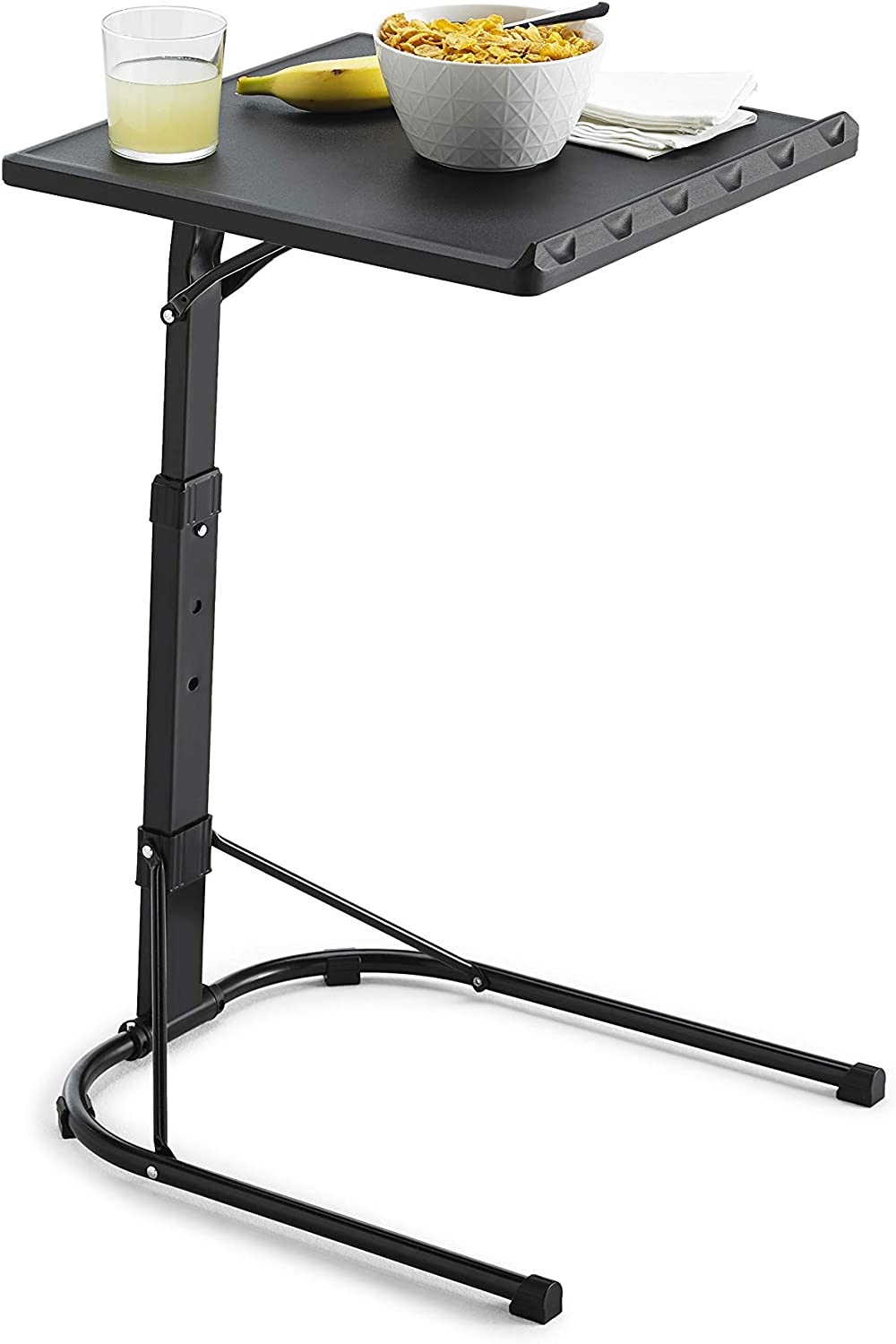 Space saving foilding table with adjustable height