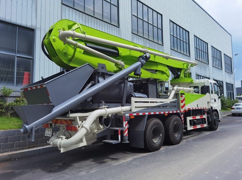 35m truck boom pump with mixer