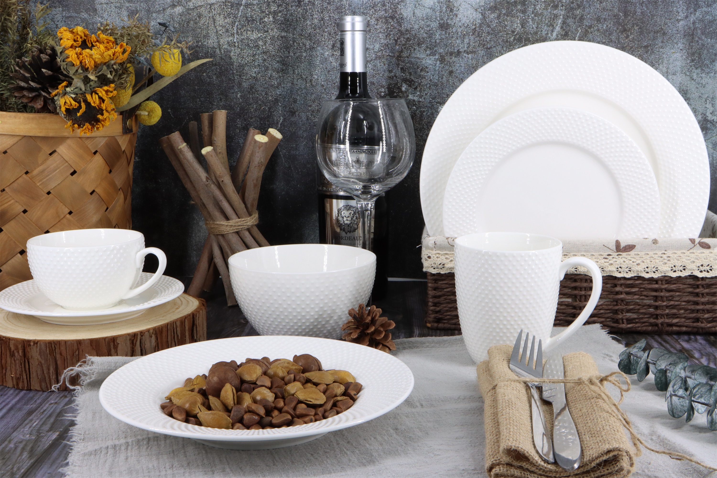new bone china dinner set