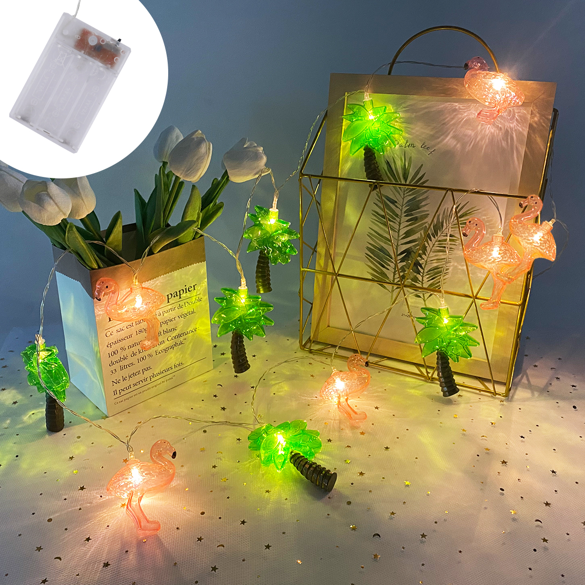 GANGES SA battery case string lights led lights interior decorative atmosphere lights