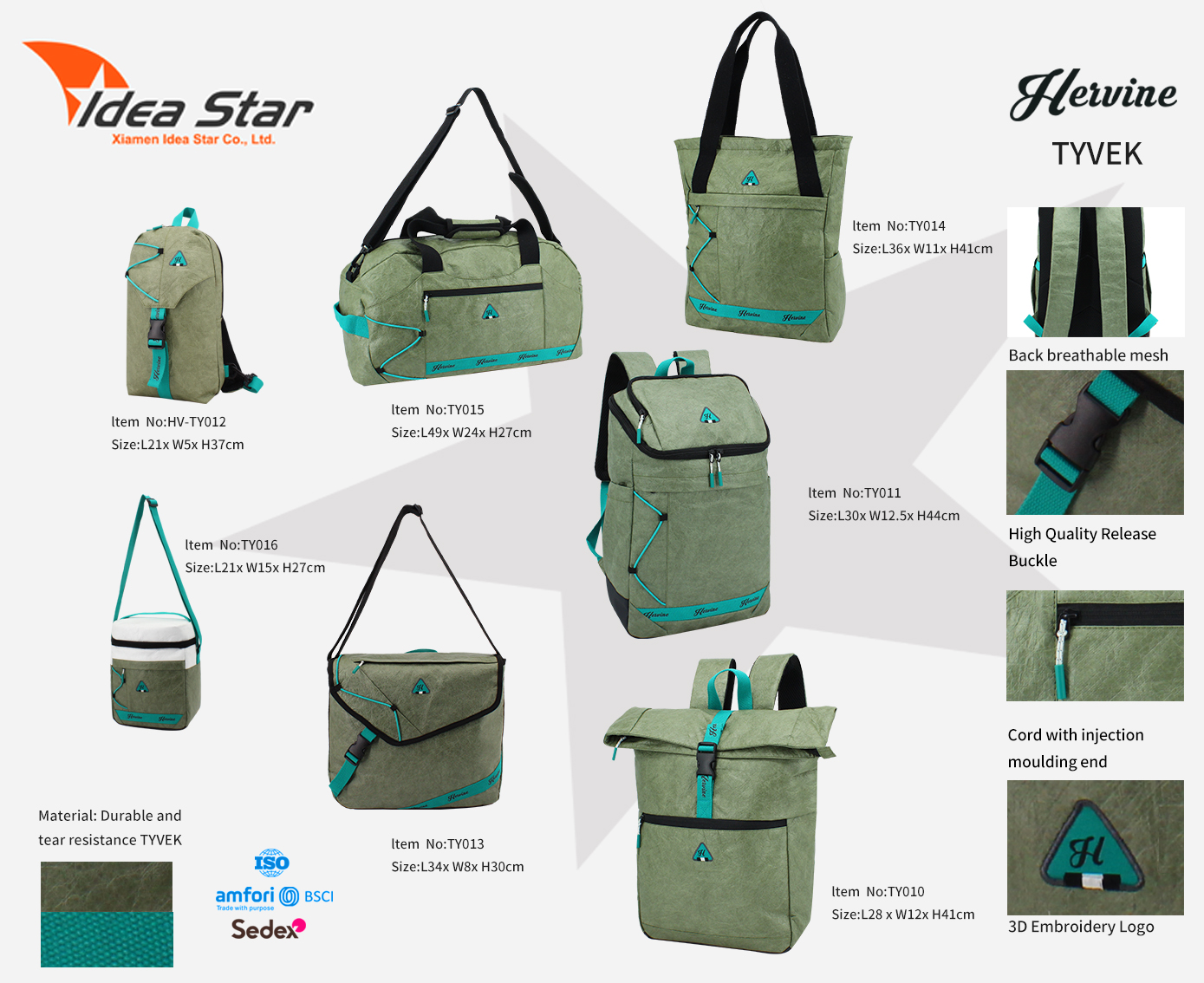 Recycled reinforced paper -look collection