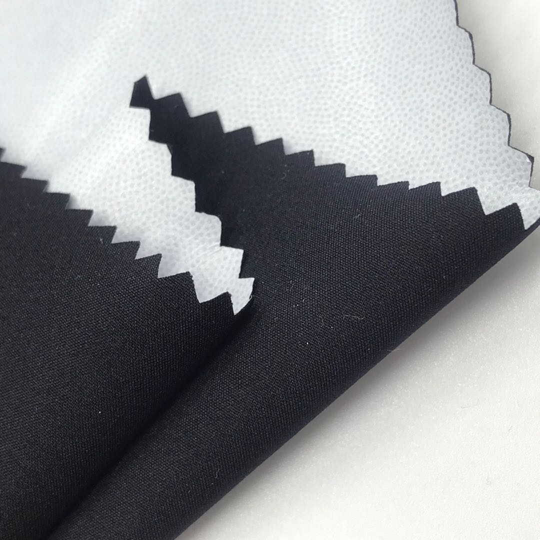 75D T400 pongee bonded TPU fabric for outdoor jacket down coat