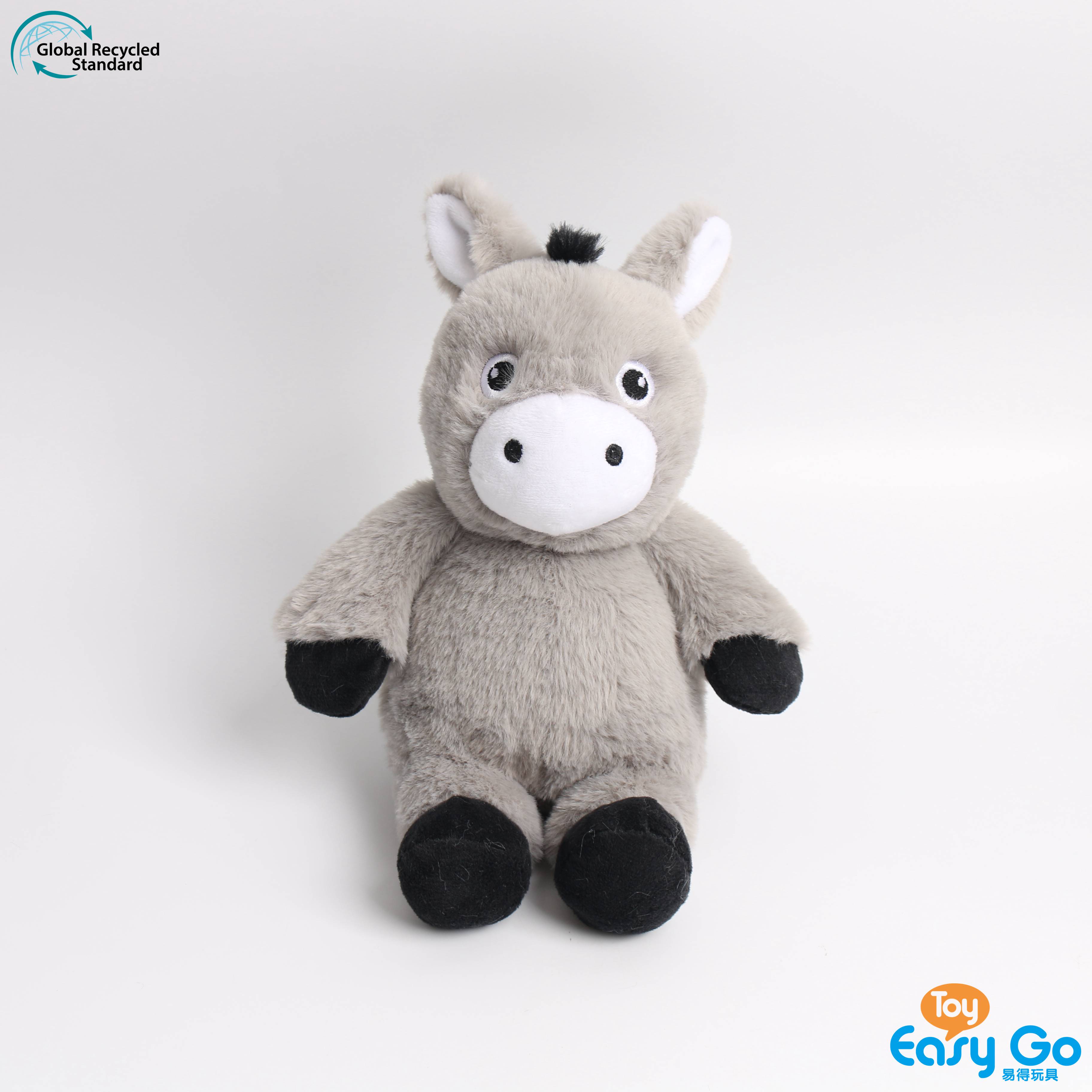 Plush Donkey farm buddies made from recycled material