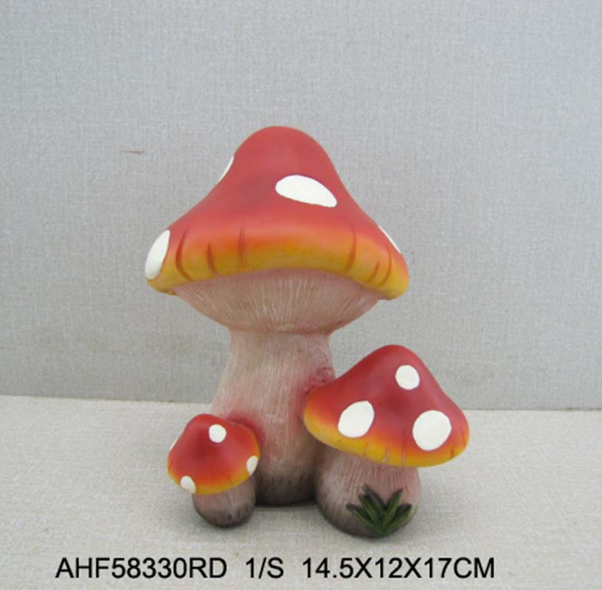 Polyresin Mushroom Statue