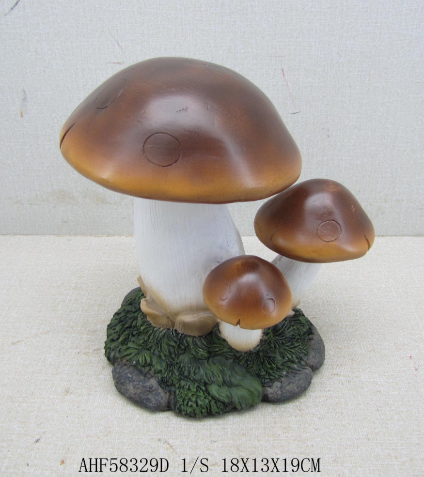 Polyresin Mushroom Statue