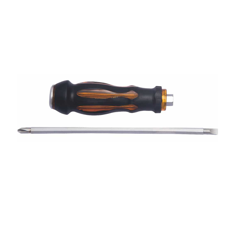 Large handle transparent two heads scrediver with big revit