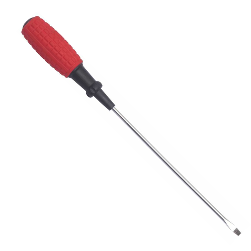 Rubber handle economic carbon steel screwdriver