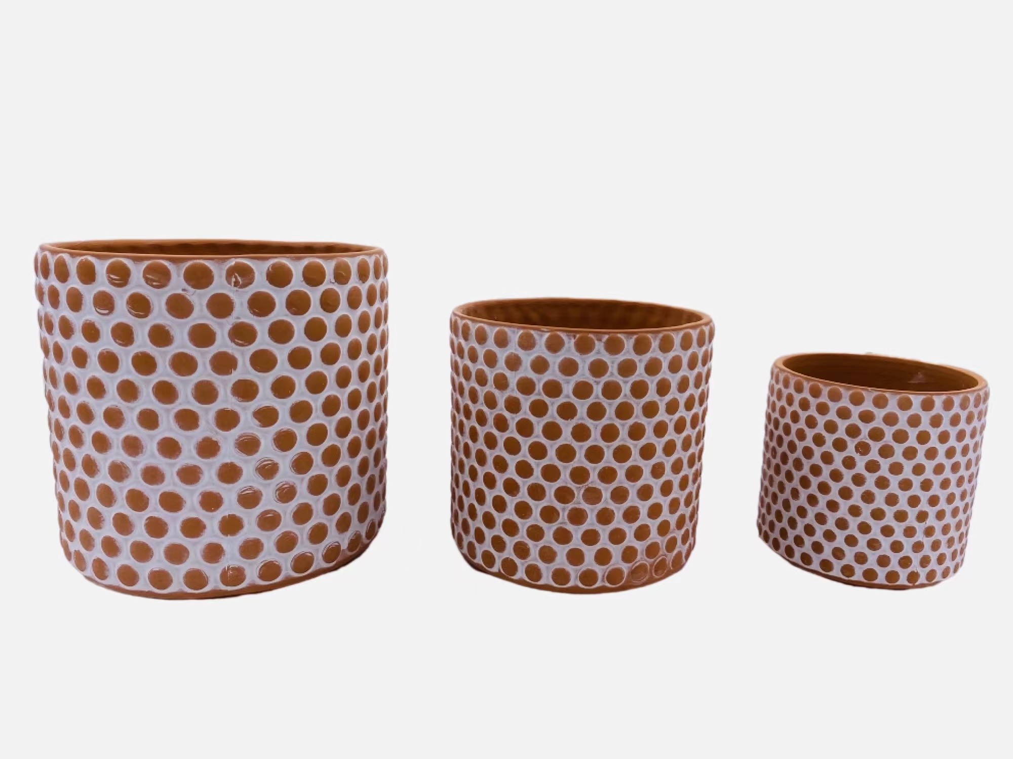Red pottery flowerpot