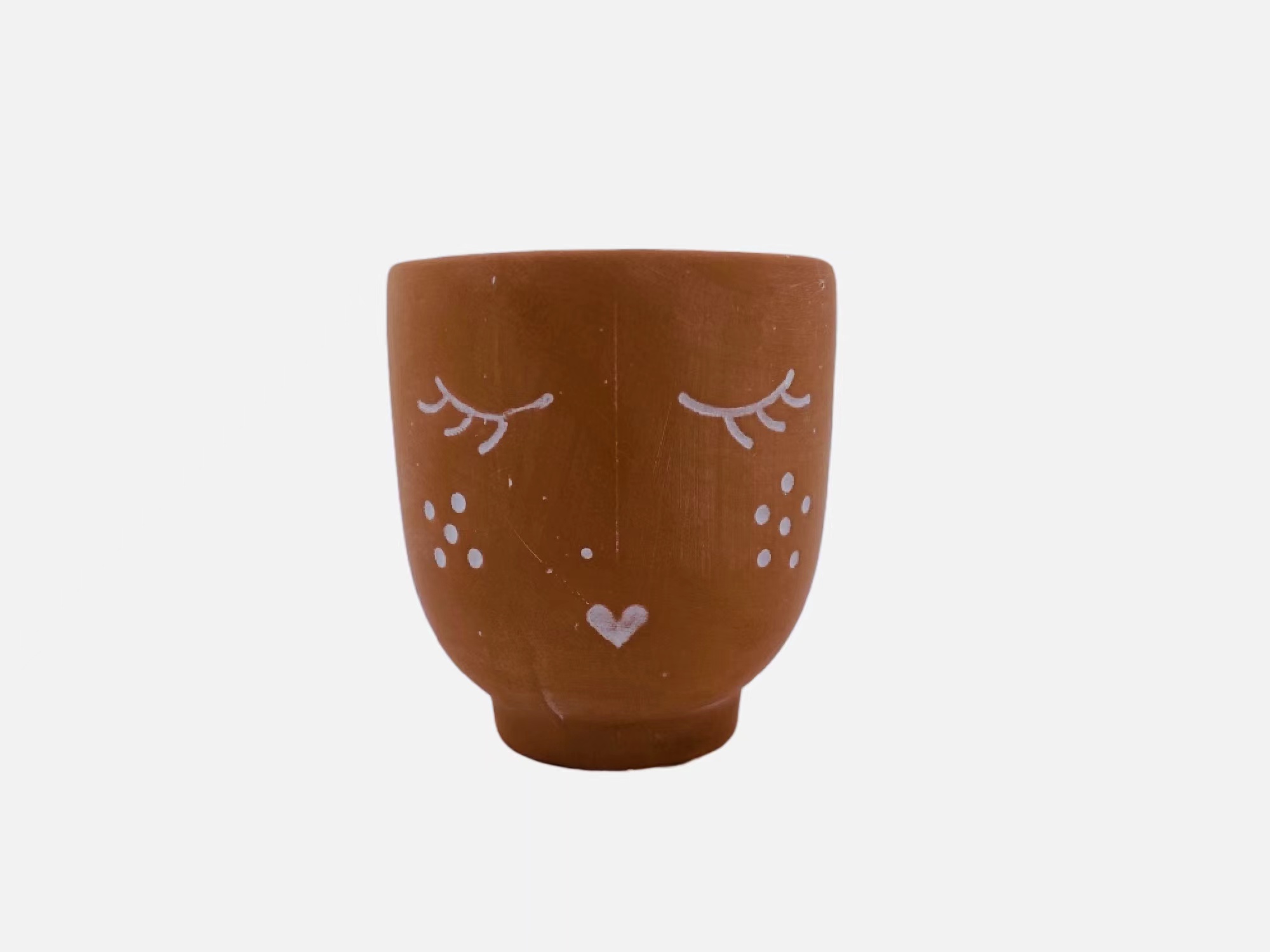 Red pottery flowerpot