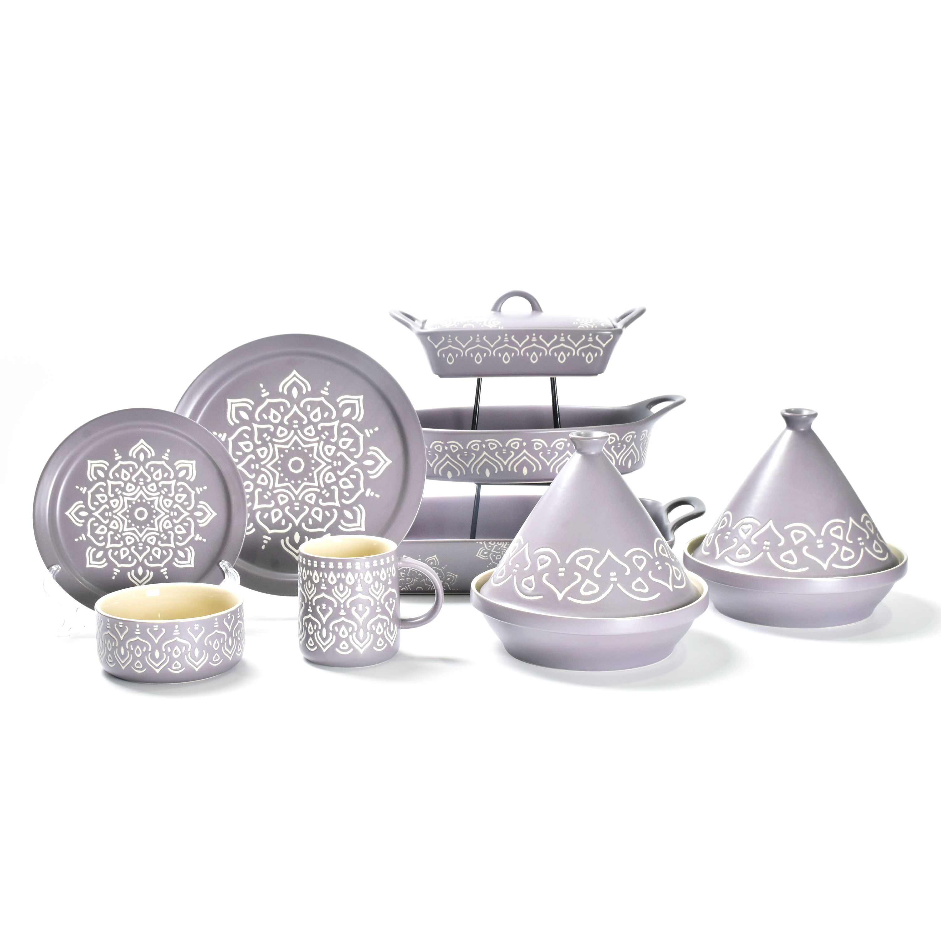 Stamping Ceramic Dinnerware Set