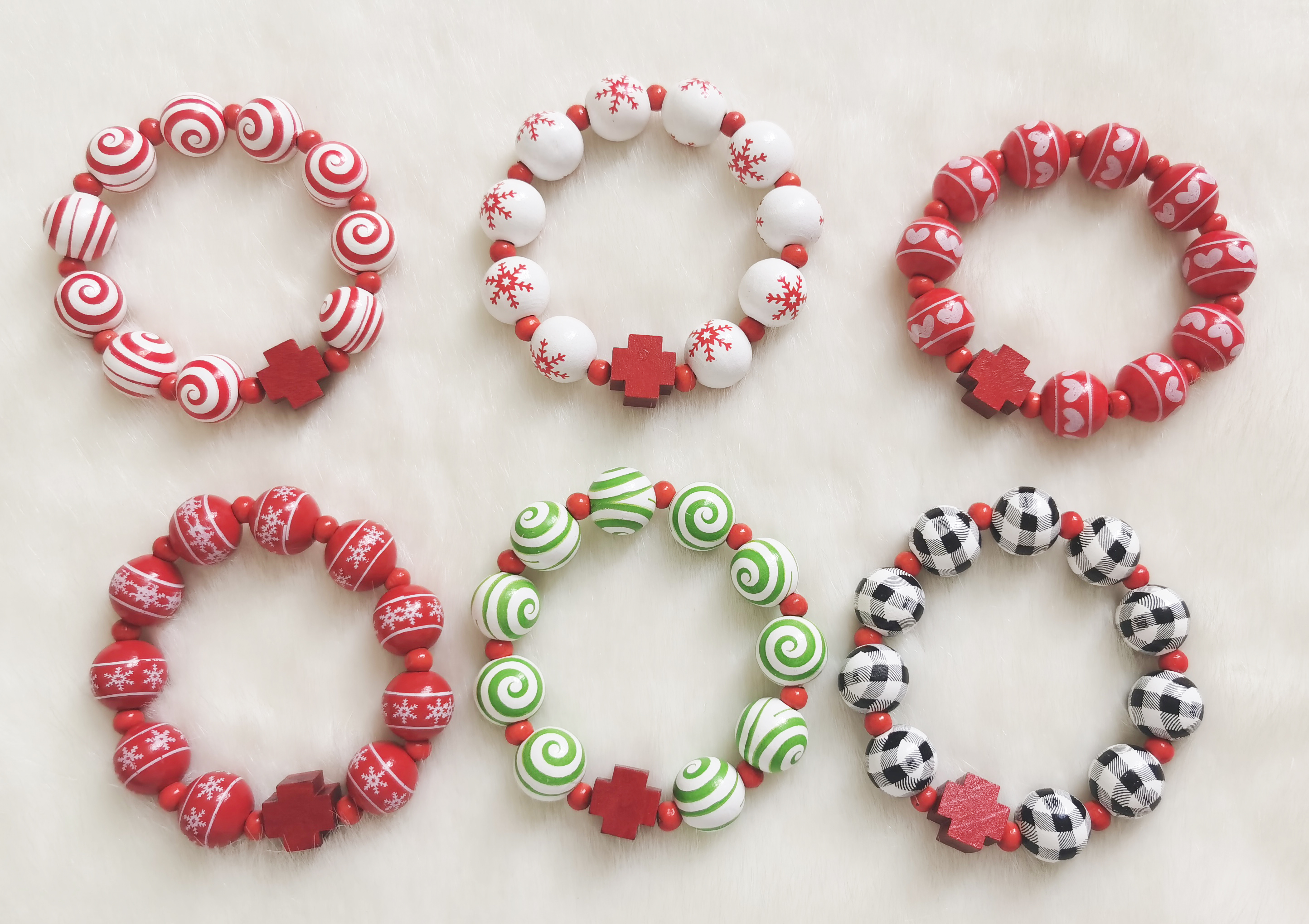 Factory Supplier Fashional Hot popular Latest Design High Quality Christian Religious Wood Bead Rosary Bracelet