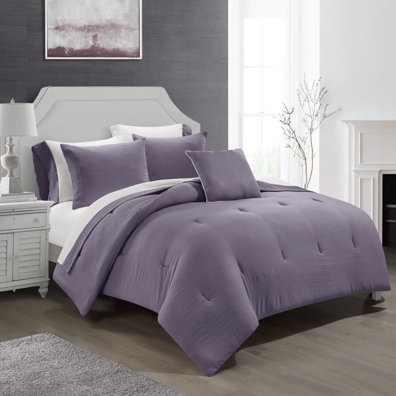 90gsm Washed MF 8pc Comforter Set