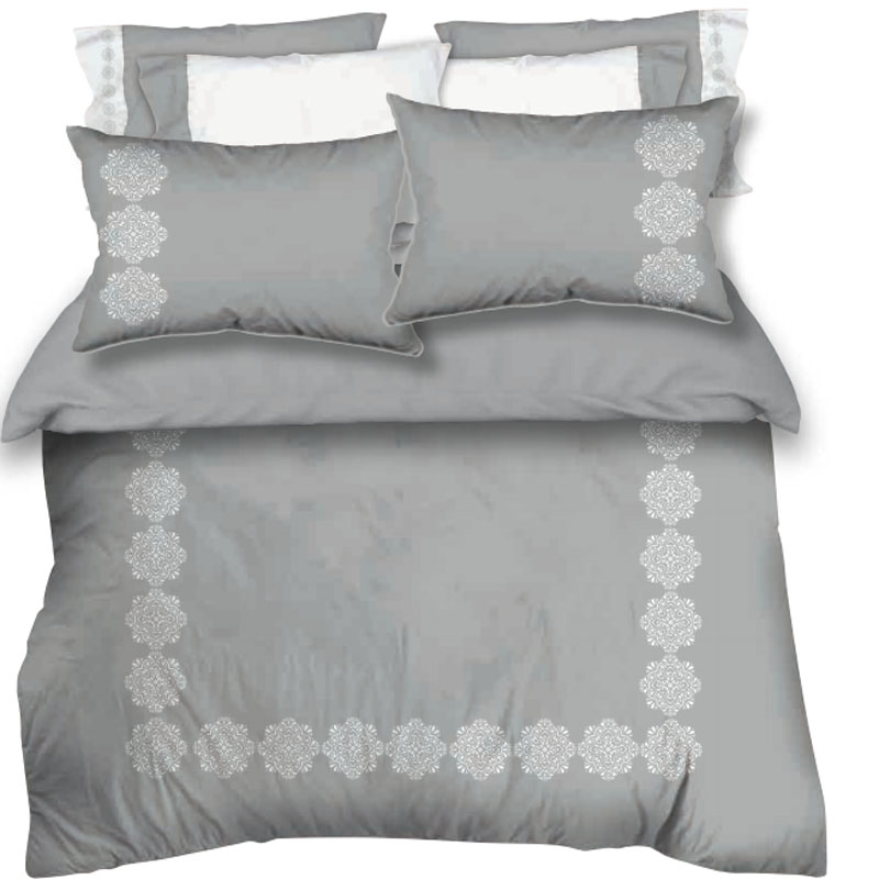 90gsm Washed MF EMB 12pc Comforter Set