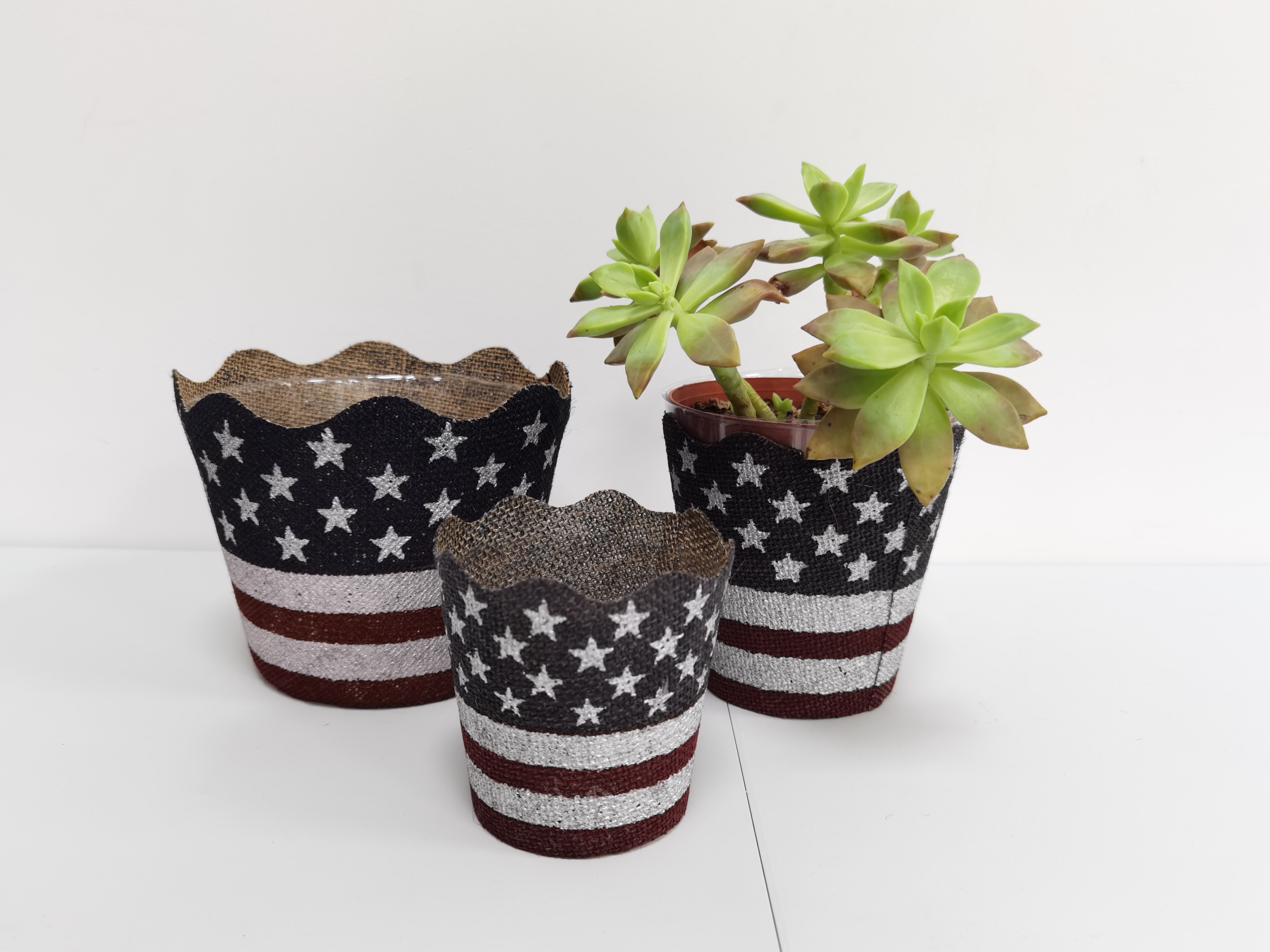 Jute Flower Pot Cover