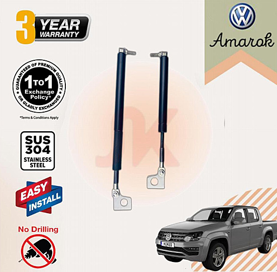 0 Volkswagen Amarok 2011-2020 Tailgate Strut Assist Kit