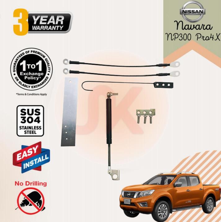 0Tailgate assist of NISSAN NAVARA NP300 Pro4X 2021 pickup truck