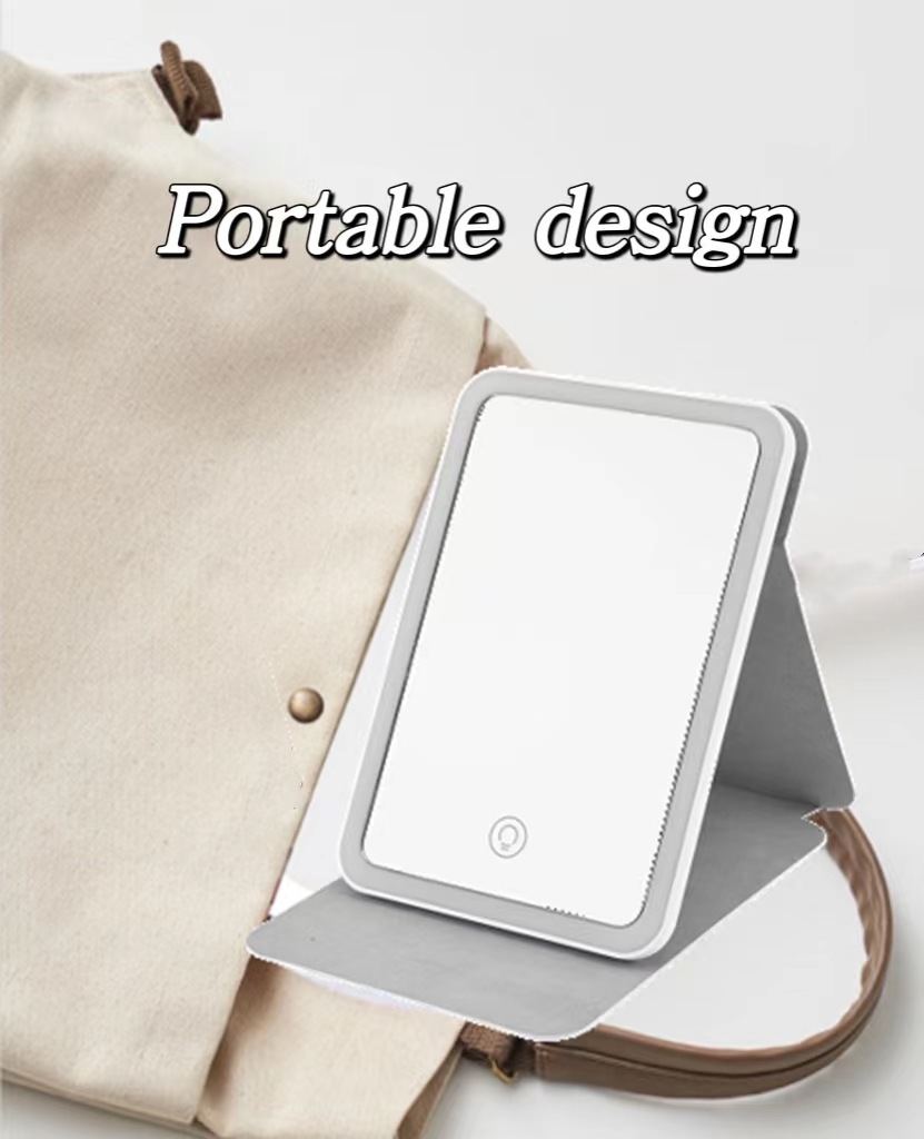 D809 PU Leather Compact Mirror