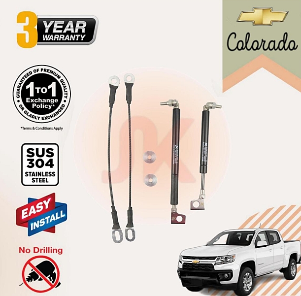 0 Chevrolet Colorado 2012-2017 Tailgate Strut Assist Kit (Includes Wire Tailgate Straps)