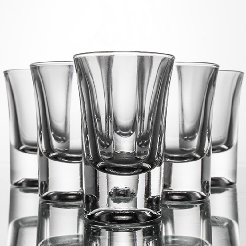 34ml 1oz custom logo shot glass bullet shot glass souvenir heavy base