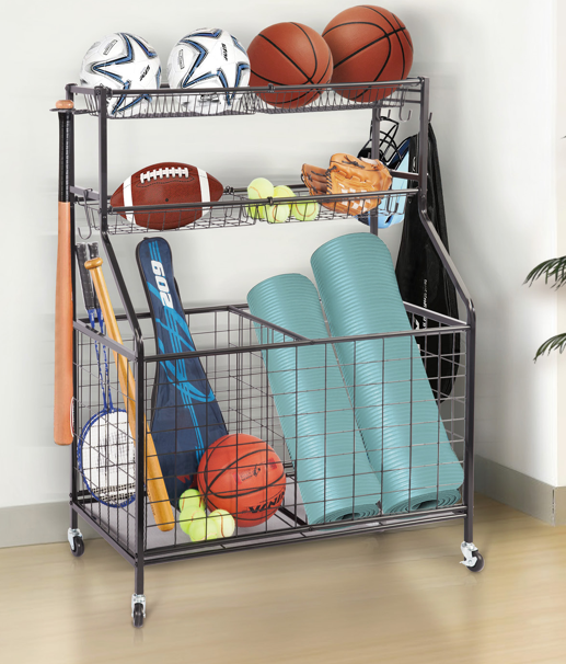 Sports Equipment Storage Cart