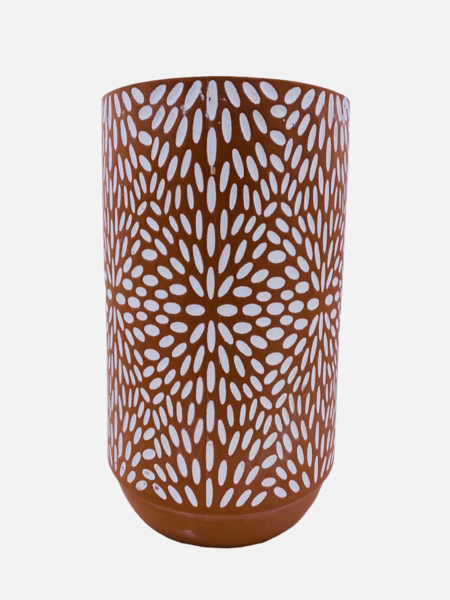 Red pottery flowerpot