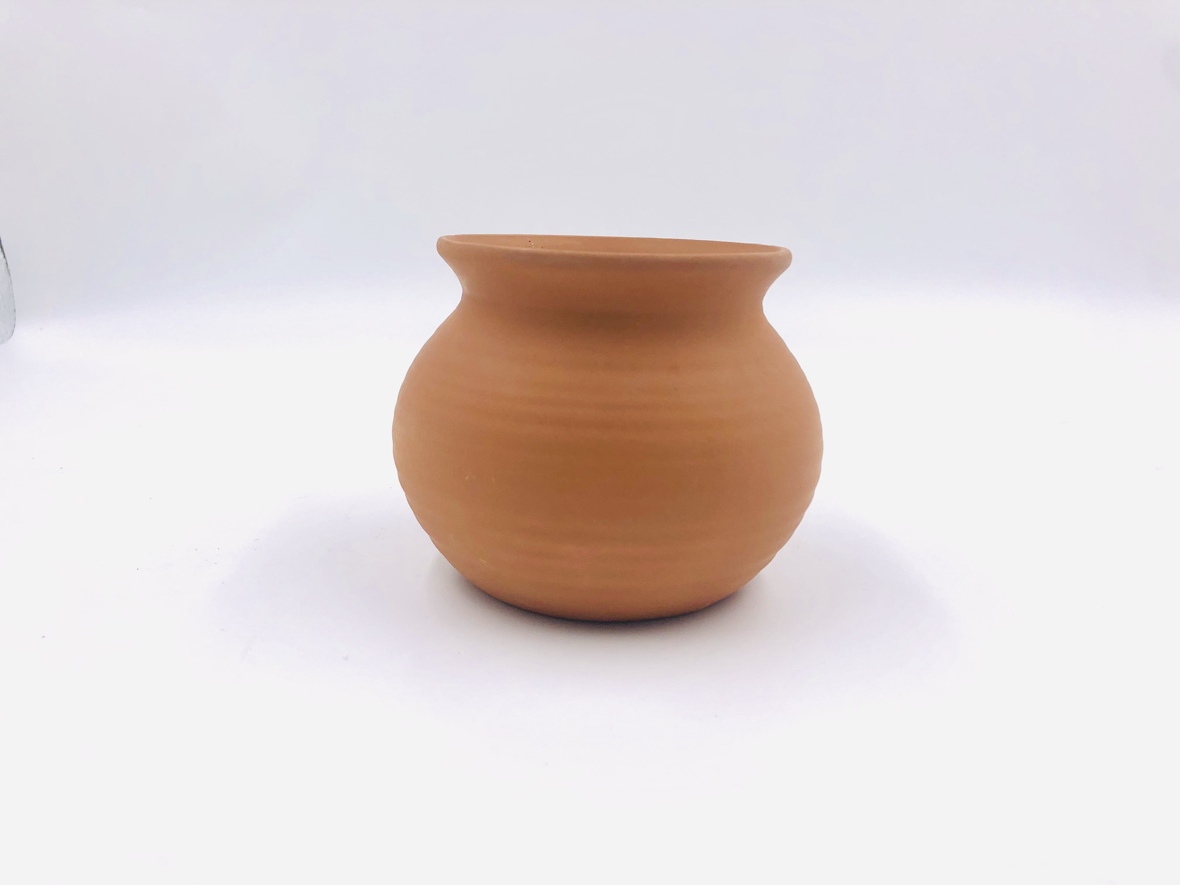 Red pottery flowerpot