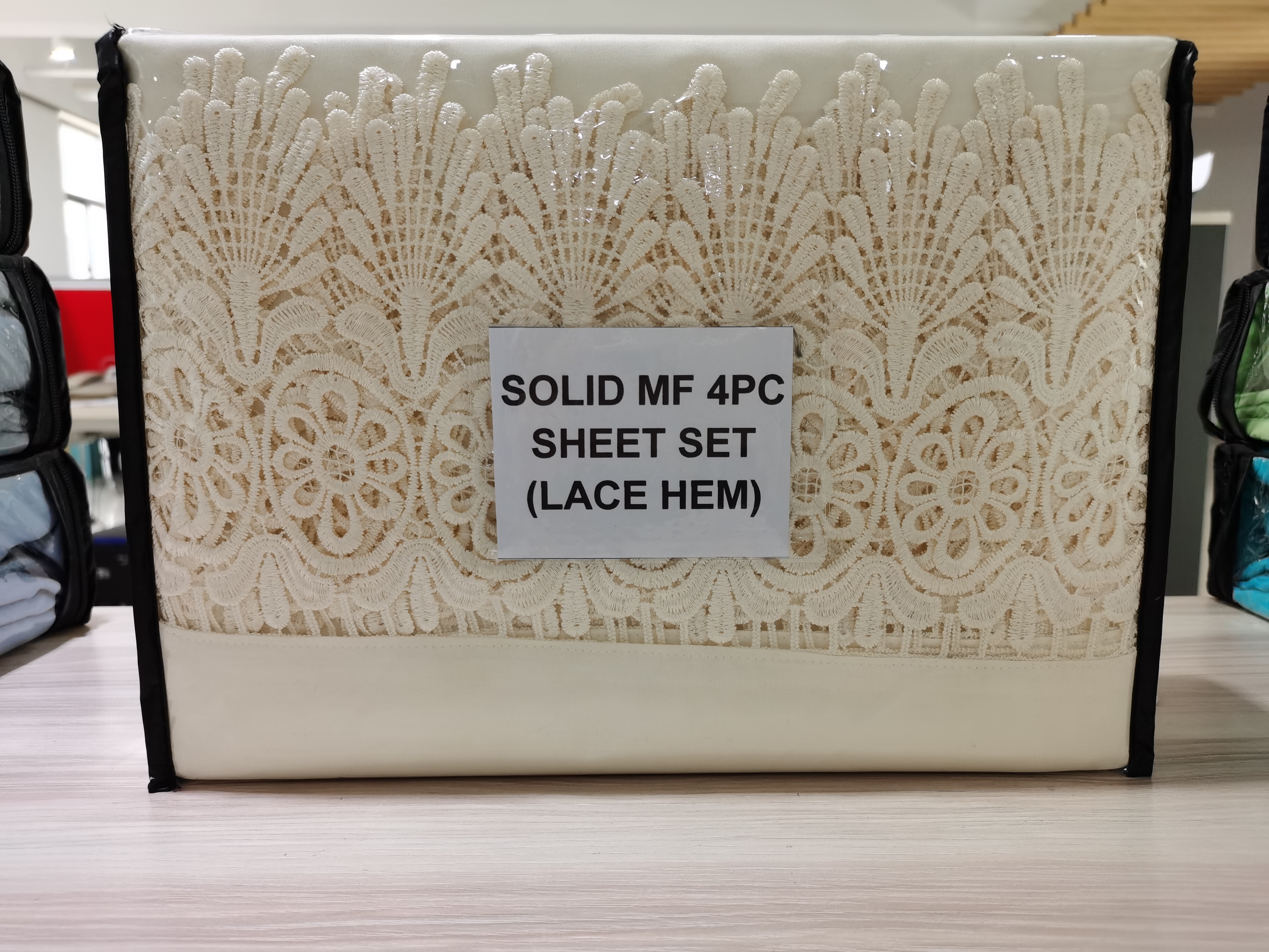 Microfiber 4pc Sheet Set ( Lace Hem)