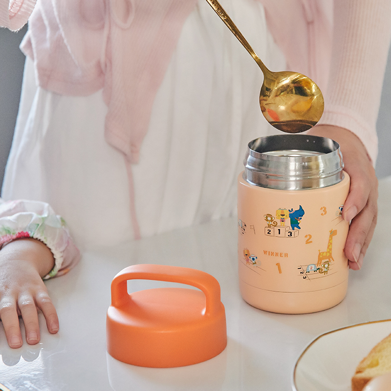 350ml / 480ml Wholesale Custom Triple Wall Stainless Steel Food Jar vacuum insulated food jar